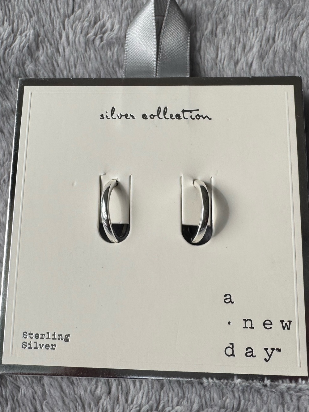 A New Day Silver Collection Sterling Silver Hoop Earrings